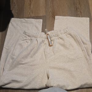 SKIMS Women's Cream Wide Leg Pants